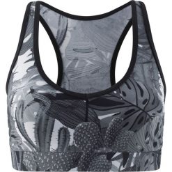 Biustonosz bikini "opaska" bonprix czarno-szary z nadrukiem. Czarne bikini damskie bonprix, z nadrukiem. Za 24.99 zł.
