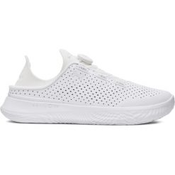 Buty do crossfitu Under Armour Flow Slipspeed Trainr SYN. Białe obuwie sportowe damskie Under Armour, bez wzorów, na fitness i siłownię. W wyprzedaży za 422.00 zł.