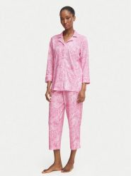 LAUREN RALPH LAUREN Piżama I819702 Różowy jasny Regular Fit. Czerwone piżamy damskie Lauren Ralph Lauren, s, bez wzorów, bez ramiączek. Za 529.99 zł.