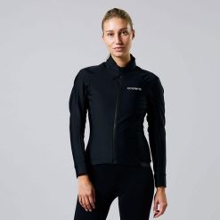 Deep Winter wodoodporna i wiatroszczelna kurtka kolarska. Zielone kurtki damskie ACELERA, na zimę, l, bez wzorów, z materiału, bez kaptura. Za 289.99 zł.