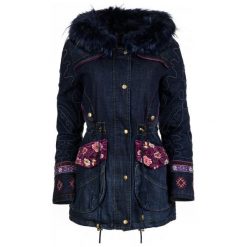 Desigual Kurtka Damska Natasha 38 Ciemnoniebieski. Kurtki damskie Desigual. W wyprzedaży za 409.00 zł.