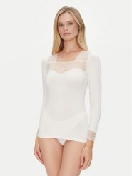 Ysabel Mora Koszulka piżamowa 19049 Écru Slim Fit. Piżamy damskie ysabel mora, s, bez wzorów, z syntetyku, bez ramiączek. Za 79.99 zł.