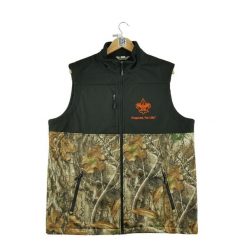 Second life - Męska kurtka polarowa w kamuflażu - Jak nowy. Brązowe bluzy męskie RUSSEL ATHLETIC, m, bez wzorów, z polaru, outdoorowe. Za 211.46 zł.