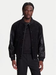 HUGO Kurtka skórzana Laxe 50541881 Czarny Regular Fit. Czarne kurtki męskie Hugo, m, bez wzorów, ze skóry, bez kaptura. Za 1,569.00 zł.