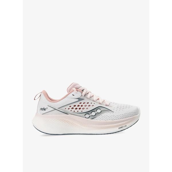 Buty do biegania damskie Saucony Ride 17. Białe obuwie sportowe damskie Saucony, bez wzorów, do biegania. Za 480.99 zł.