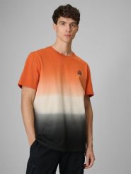 T-shirt relaxed z nadrukiem męski 4F 4FRSS26TTSHM3815. Brązowe t-shirty męskie 4f, l, bez wzorów, z bawełny, klasyczne, bez kołnierzyka. Za 89.99 zł.