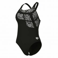 Damski kostium kąpielowy 1-częściowy Arena Kikko Pro. Czarne kostiumy jednoczęściowe damskie Arena, m, bez wzorów, z materiału, eleganckie, na fitness i siłownię. Za 224.00 zł.