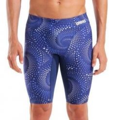Jammery Arena Fireflow - spodenki do kolan. Niebieskie kąpielówki męskie Arena, l, bez wzorów, do pływania. Za 219.99 zł.