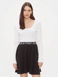 Calvin Klein Jeans Sukienka codzienna J20J222523 Kolorowy Regular Fit. Sukienki damskie Calvin Klein Jeans, na co dzień, xxs, bez wzorów, z jeansu, bez kołnierzyka, bez ramiączek, proste. Za 469.99 zł.