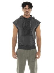 Męskie bluzy bez rękawów z tkaniny Leone Old Wash, nie szczotkowanej. Czarne bluzy męskie LEONE 1947 APPAREL, m, bez wzorów, z bawełny, bez kaptura. Za 328.38 zł.