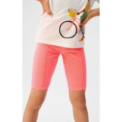 Mango Kids - Legginsy dziecięce Bici 110-164 cm. Czerwone legginsy dla dziewczynek Mango Kids, bez wzorów, z bawełny. Za 35.90 zł.