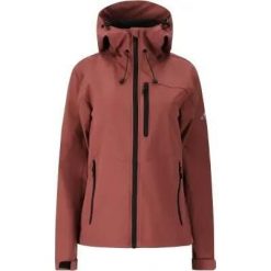 Whistler Softshell Rosea V2 W - Kurtka damska, 100% poliester. Brązowe kurtki damskie Whistler, bez wzorów, z poliesteru, bez kaptura. Za 258.50 zł.