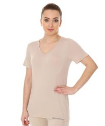 Koszulka damska z krótkim rękawem do spania Brubeck COMFORT NIGHT. Brązowe t-shirty damskie Brubeck, xl, bez wzorów, z dzianiny, bez kołnierzyka. Za 59.99 zł.