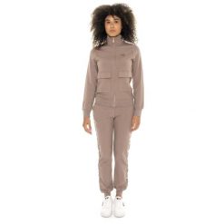 Kombinezon zimowy Leone 1947 Chic Tones Damen ze Stehkragenem i Reißverschlussem. Brązowe obuwie sportowe damskie LEONE 1947 APPAREL, bez wzorów, z dresówki, na fitness i siłownię. W wyprzedaży za 294.70 zł.
