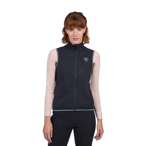 Kurtka narciarska bez rękawów dla kobiet Rossignol Active Versatile XC. Czarne kurtki damskie Rossignol, s, bez wzorów, z materiału, bez kaptura, na fitness i siłownię. Za 486.30 zł.
