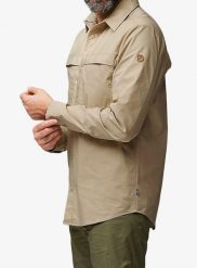 Koszula turystyczna Fjallraven Abisko Trail Shirt LS. Brązowe koszule męskie Fjällräven, s, bez wzorów, z bawełny, bez kołnierzyka, bez ramiączek. Za 664.80 zł.