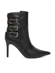 Guess Kozaki FLFRCY ELE10 Czarny. Czarne kozaki damskie Guess, ze skóry, bez obcasa, na szpilce. Za 1,059.00 zł.
