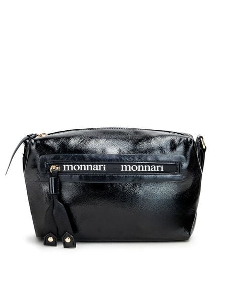 Monnari Torebka TORIMP0-24J-BAG4461-K020 Czarny. Czarne listonoszki damskie Monnari, bez wzorów, ze skóry, bez dodatków. Za 199.99 zł.