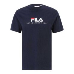 T-shirt Męski Bedburg. Niebieskie koszulki sportowe męskie Fila, m, bez wzorów, bez kołnierzyka, bez ramiączek, trekkingowe. Za 156.99 zł.