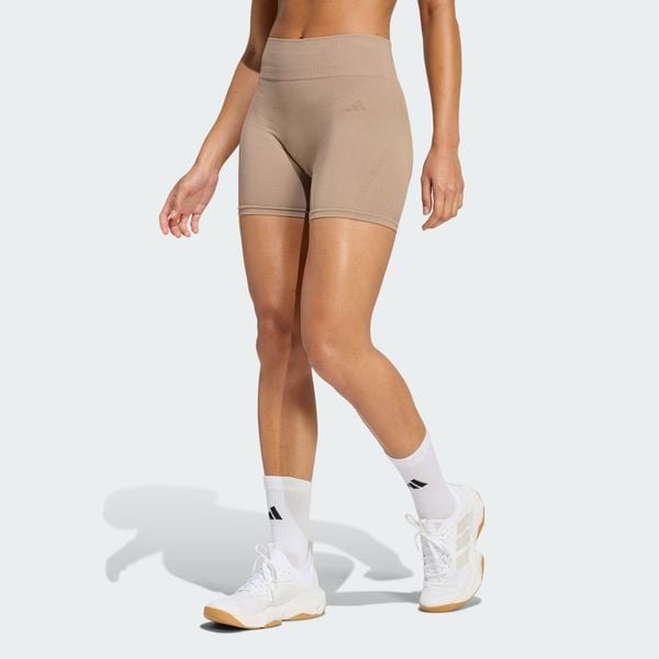 Legginsy Workout Essentials 4 inch. Czerwone legginsy damskie Adidas, l, bez wzorów, z dzianiny, krótkie, na fitness i siłownię, climacool (adidas). Za 90.30 zł.