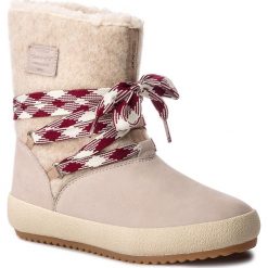 Botki GANT - Amy 17544852 Dry Sand/Lt Camel G222. Brązowe kozaki damskie GANT, z materiału, bez obcasa. W wyprzedaży za 319.00 zł.