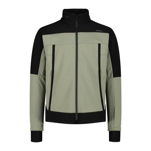 Kurtka męska turystyczna CMP 34A1857. Zielone kurtki męskie CMP, l, bez wzorów, z softshellu, sportowe, z kapturem. Za 425.00 zł.