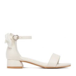 Sandały DeeZee. Białe sandały dziewczęce DeeZee, bez zapięcia. Za 89.99 zł.