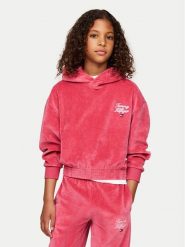 Tommy Hilfiger Bluza Script KG0KG08192 Różowy Regular Fit. Czerwone bluzy dla dziewczynek Tommy Hilfiger, bez wzorów, z bawełny, bez ramiączek, bez kaptura. Za 199.99 zł.
