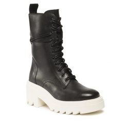 Trapery GINO ROSSI. Czarne śniegowce i trapery damskie Gino Rossi. Za 399.99 zł.