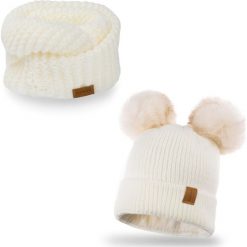 Nandy Nandy Komplet Dziecięcy Komin Czapka Z Polarem - Zest-Ck-17223-Ecru. Czapki dla dzieci Nandy, bez wzorów, z polaru. Za 80.90 zł.