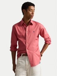 Polo Ralph Lauren Koszula 710B20512007 Różowy ciemny Custom Fit. Czerwone koszule męskie Polo Ralph Lauren, m, bez wzorów, z bawełny, bez kołnierzyka, bez ramiączek. Za 729.99 zł.