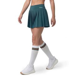 Damskie spódnico-spodenki tenisowe Siroko Flow Femme-W Green. Zielone szorty sportowe damskie SIROKO, bez wzorów, z tkaniny, sportowe, tenisowe. Za 212.00 zł.