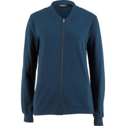 Bluza rozpinana z kołnierzykiem w stylu college bonprix ciemnoniebieski. Bluzy damskie marki bonprix. Za 59.99 zł.