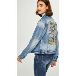 Answear - Kurtka. Szare kurtki damskie ANSWEAR, z haftami, z bawełny. W wyprzedaży za 119.90 zł.