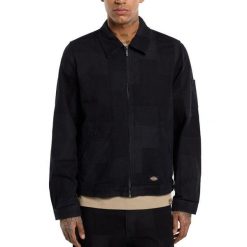 Kurtka DICKIES DK0A4Z75RIN1 JACQUARD EISENHOWER Czarny. Czarne kurtki męskie Dickies, m, bez wzorów, z tkaniny, bez kaptura. Za 502.99 zł.