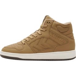 Sneakersy Hummel St. Power Play Mid. Brązowe obuwie sportowe damskie Hummel, bez wzorów, trekkingowe. Za 349.00 zł.