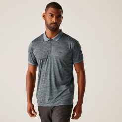 Remex II męska koszulka polo. Szare koszulki polo męskie Regatta, m, bez wzorów, z dżerseju, bez kołnierzyka, bez ramiączek, trekkingowe. Za 161.00 zł.