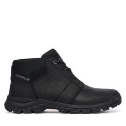 Trzewiki CAT Footwear. Czarne botki męskie CAT Footwear, bez wzorów, bez zapięcia. Za 519.99 zł.