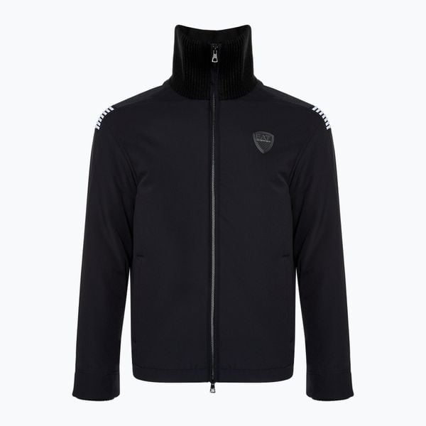Kurtka męska EA7 Emporio Armani Train Soccer. Czarne kurtki męskie EA7 Emporio Armani, m, bez wzorów, z elastanu, eleganckie, bez kaptura. Za 1,029.00 zł.