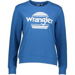 Bluza w kolorze niebieskim. Niebieskie bluzy damskie Wrangler, l, bez wzorów, z bawełny, bez kaptura. W wyprzedaży za 109.95 zł.