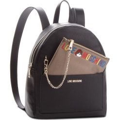 Plecak LOVE MOSCHINO - JC4277PP06KK0000 Nero. Czarne plecaki damskie Love Moschino, ze skóry ekologicznej, eleganckie. Za 959.00 zł.