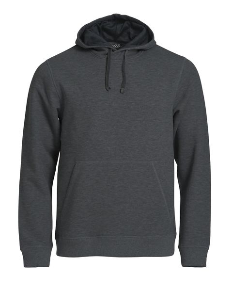 Clique Classic Hoody bluza z kapturem – anthracite melange. Szare bluzy męskie CLIQUE, l, bez wzorów, z bawełny, z kapturem. Za 222.88 zł.