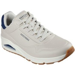 Buty sportowe męskie Skechers Uno Tailored Air. Szare buty sportowe męskie Skechers, ze skóry ekologicznej, bez zapięcia. W wyprzedaży za 357.45 zł.