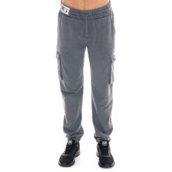 Herren-Cargohose aus Fleece mit Gummizug unten, Leone 1947 Vintage Dept. Szare buty sportowe męskie LEONE 1947 APPAREL, bez wzorów, na fitness i siłownię. W wyprzedaży za 176.82 zł.