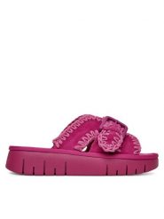 Roxy Klapki HY62277-3 Różowy. Czerwone klapki damskie Roxy, bez wzorów, z materiału, bez obcasa. Za 143.99 zł.