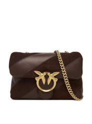 PINKO Torebka Love Puff Mini Cl AI 25-26 PLTT 100039 A2JY Brązowy. Brązowe torebki do ręki damskie Pinko, bez wzorów, ze skóry, wizytowe, bez dodatków. Za 1,259.00 zł.