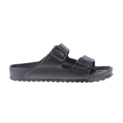 Klapki męskie Birkenstock Arizona Eva. Czarne klapki męskie Birkenstock, z materiału. Za 335.00 zł.
