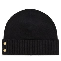 Czapka LAUREN RALPH LAUREN. Czarne czapki i kapelusze damskie Lauren Ralph Lauren, na zimę, bez wzorów. Za 379.99 zł.