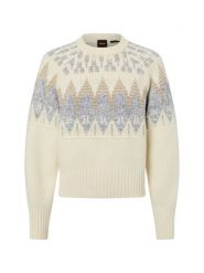BOSS Orange Sweter z dzianiny z zawartością wełny dziewiczej - C_Farombo Kobiety beżowy, XS. Brązowe swetry damskie Boss Orange, xs, bez wzorów, z dzianiny, bez kołnierzyka, bez ramiączek, bez kaptura. Za 599.95 zł.