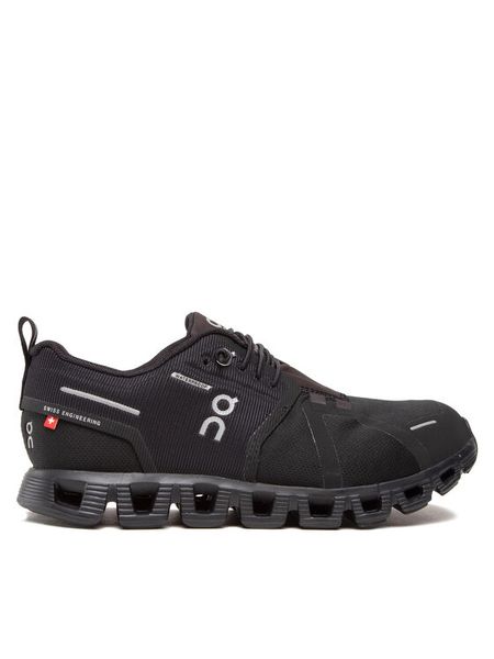 On Buty do biegania Cloud 5 Waterproof 5998838 Czarny. Czarne obuwie sportowe damskie On, bez wzorów, z materiału, do biegania. Za 639.99 zł.